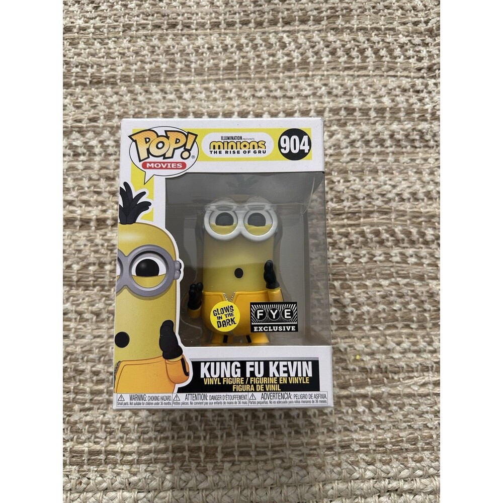Funko Pop! Movies 904 Minions The Rise of Gru Kung Fu Kevin Glows in the Dark